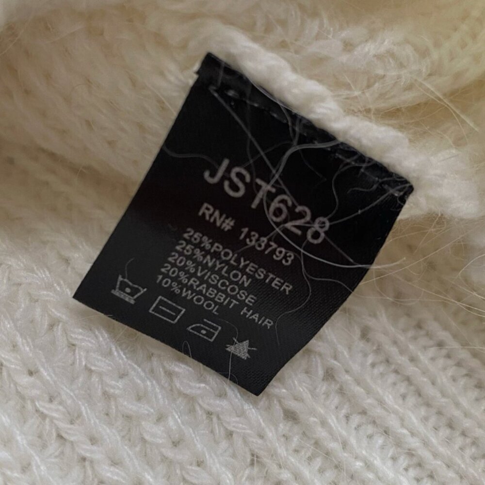 POL Kelli Ivory Ruffle Cardigan - Picture 3 of 3